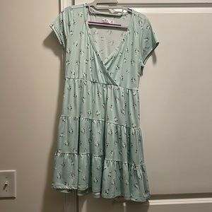 Hollister size medium; color mint green with white flowers